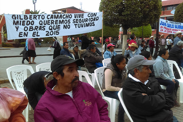 Protestan por inseguridad a unas horas de festejo en Xicotepec