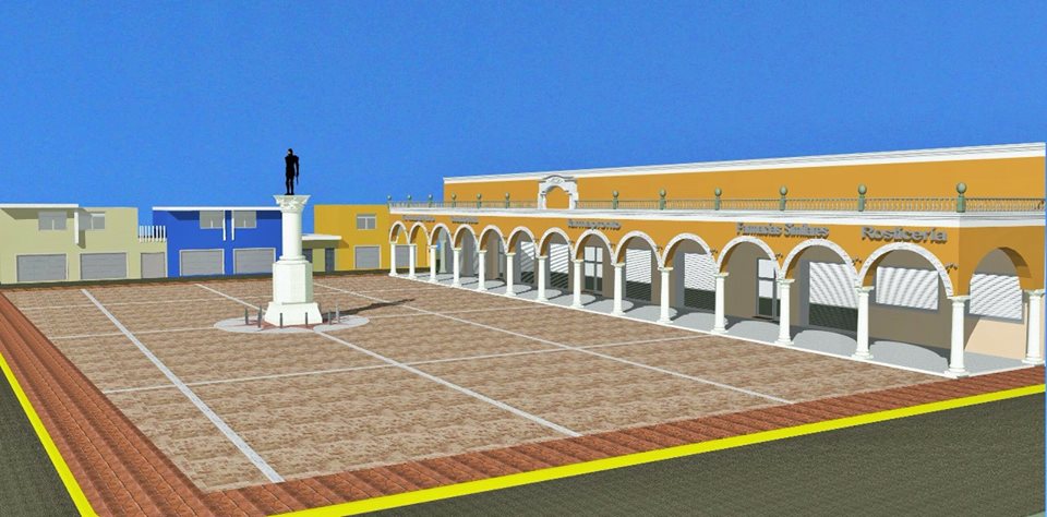 Remodelación de plaza cívica en Acatlán de Osorio lista en septiembre