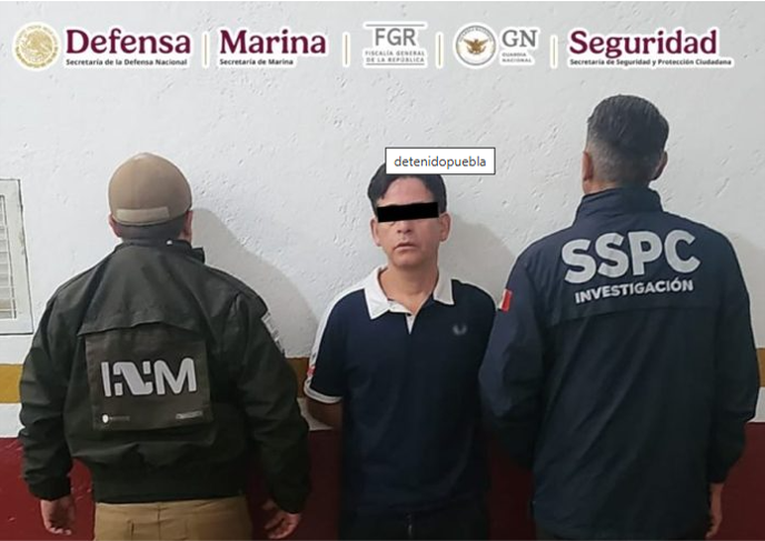 El es Walter N, el hombre buscado por el FBI detenido en Puebla