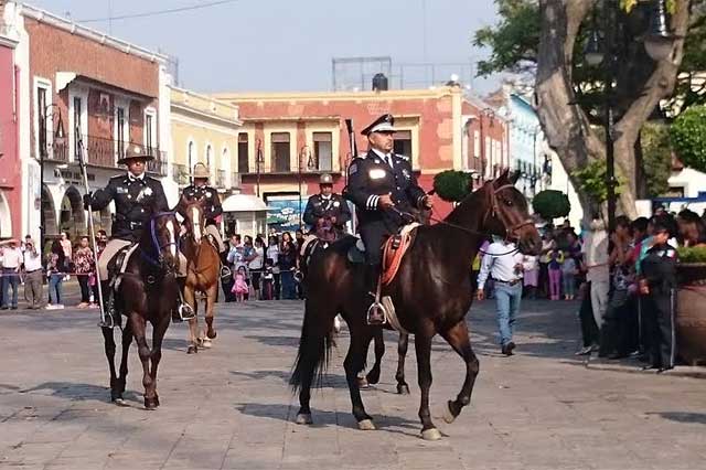 Instrumentan esquema de Policía Montada en el municipio de Atlixco