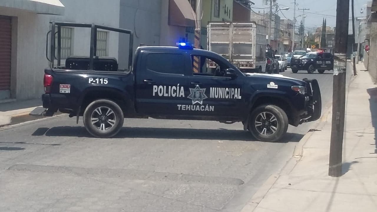 Sujetos armados levantan a policía municipal en Tehuacán