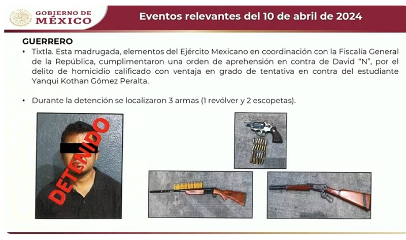 Cae policía acusado del asesinato de normalista de Atoyzinapa