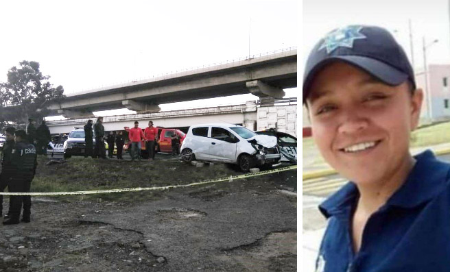 Conductor atropella y mata a Yazmín, policía de Puebla