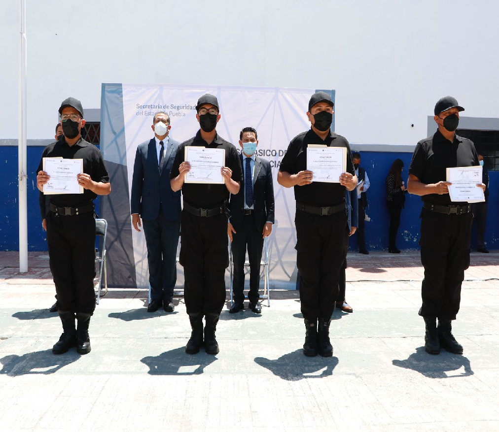 Gradúa Seguridad Pública de Puebla a 85 nuevos policías