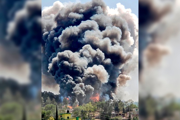 Explota polvorín en Chimalhuacán