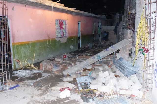 Explota taller clandestino de pirotecnia en Tehuacán