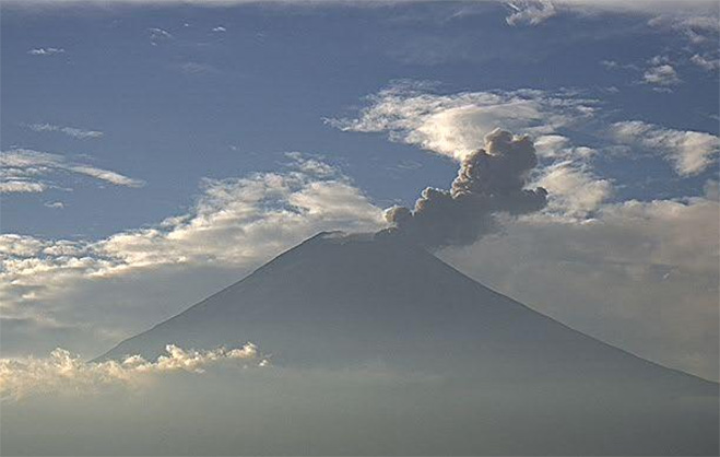 Popocatépetl registra dos sismos volcanotectónicos de madrugada