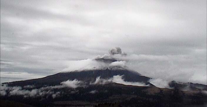 Registran 169 exhalaciones y dos sismos en el Popocatépetl
