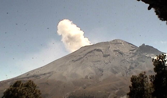 Popocatépetl registra 14 exhalaciones y 245 minutos de tremor