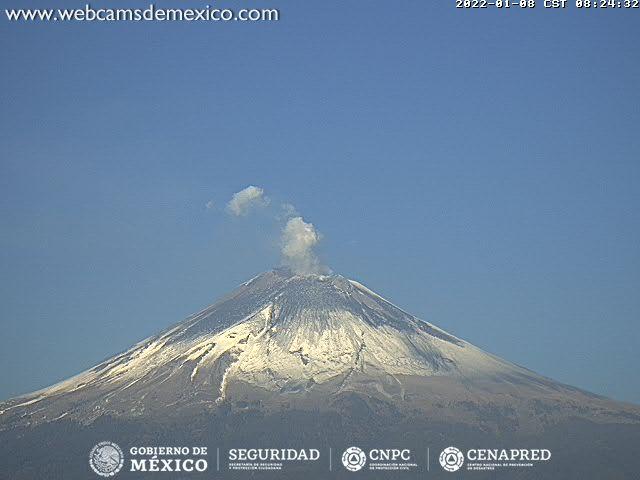Popocatépetl registra 18 exhalaciones y 5 sismos