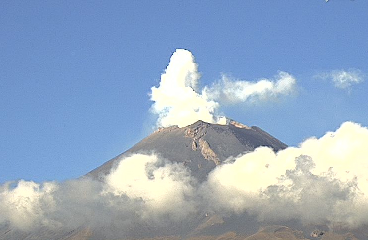 Popocatépetl registra de madrugada sismo volcanotectónico