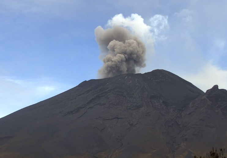 Popocatépetl registra en solo 24 horas 907 minutos de tremor