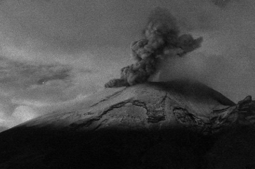 Popocatépetl registra 57 exhalaciones en 24 horas
