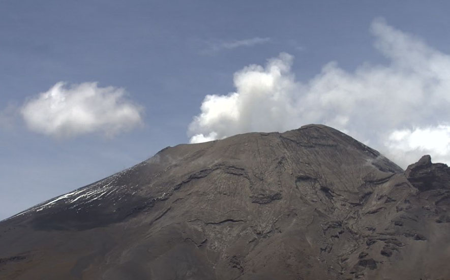 Popocatépetl registra 97 exhalaciones en 24 horas
