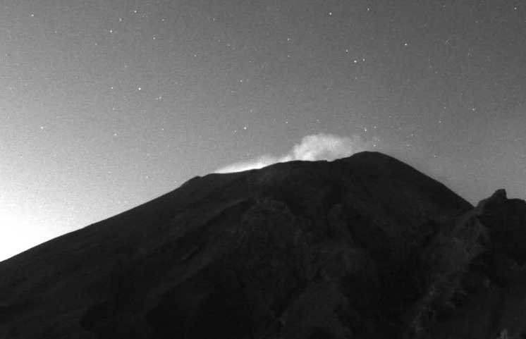 Popocatépetl registra 43 exhalaciones en 24 horas