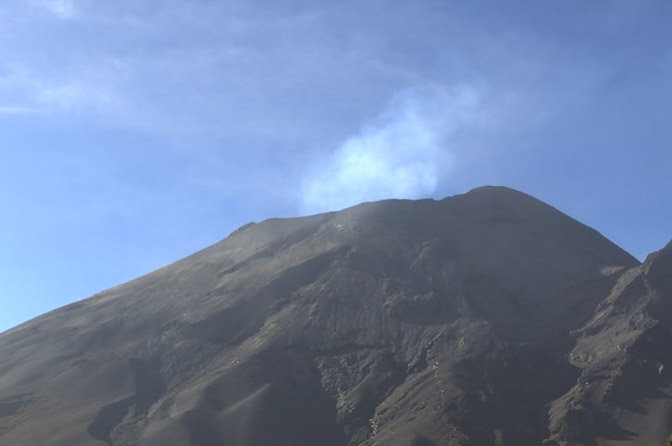 Popocatépetl registra explosión esta madrugada