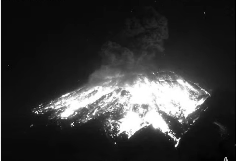 VIDEO Impresionante explosión registra el Popo este martes