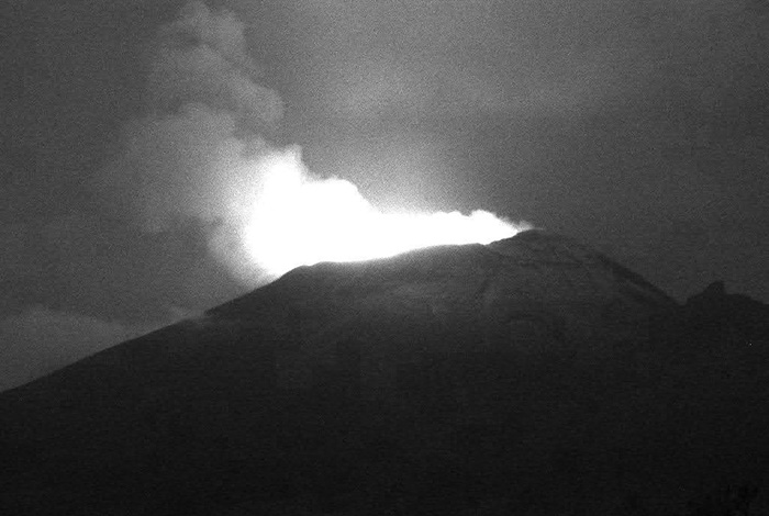 Popocatépetl registra 276 exhalaciones en 24 horas