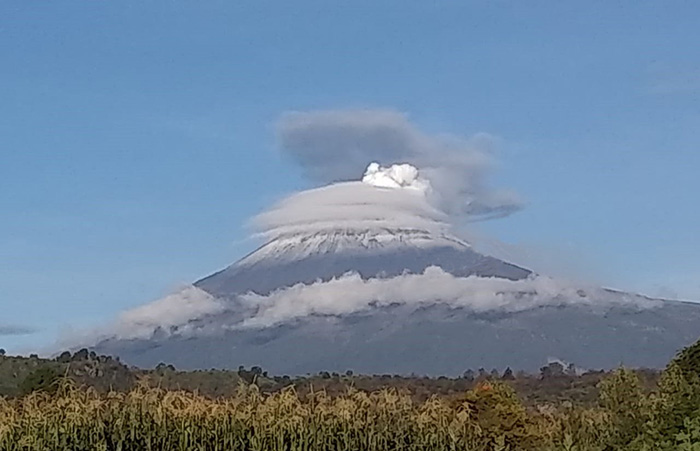 Registran más de 20 explosiones en el Popocatépetl