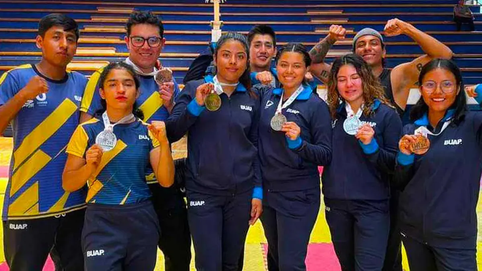 Seis medallas para la BUAP en kick boxing