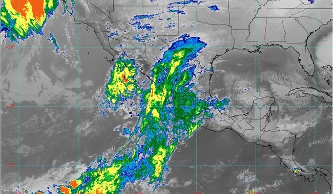 Se pronostican lluvias fuertes en Chiapas y chubascos en Oaxaca, Tabasco y Veracruz