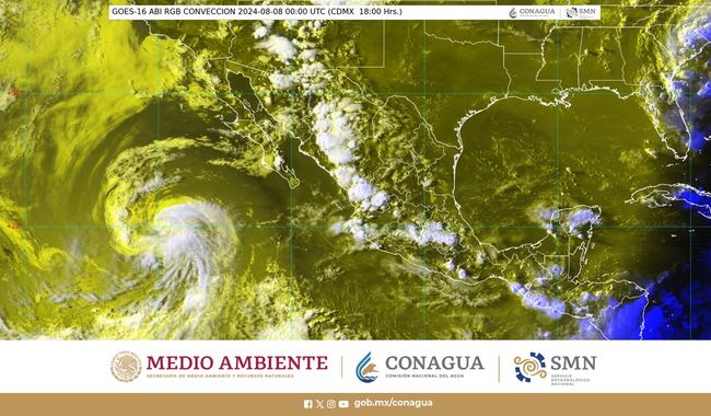 Se pronostican lluvias muy fuertes para entidades del noroeste, occidente y centro de México