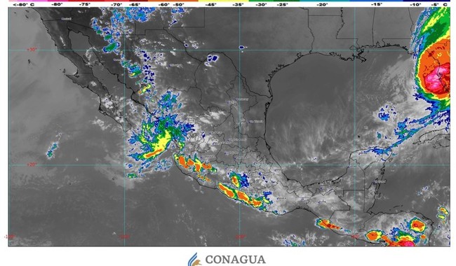 Se prevén lluvias muy fuertes en regiones de Guerrero y Oaxaca