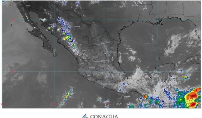 Se prevén lluvias fuertes en regiones de Chiapas, Oaxaca, Tabasco y Veracruz