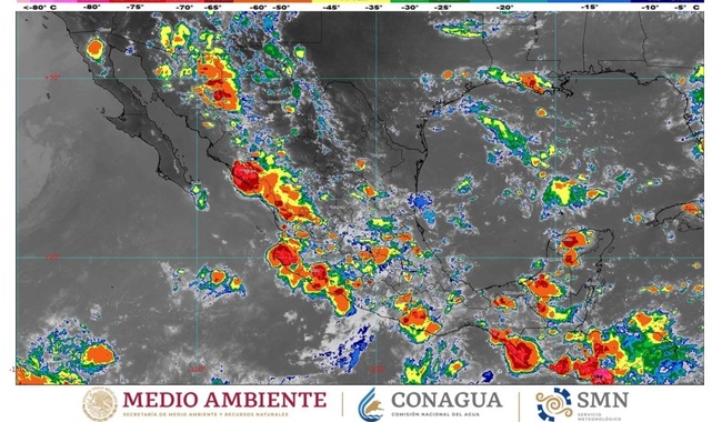 Se pronostican lluvias intensas para zonas de Colima, Jalisco y Michoacán