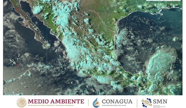 Se esperan lluvias en Campeche, Jalisco, Nayarit, Quintana Roo, Sinaloa y Yucatán