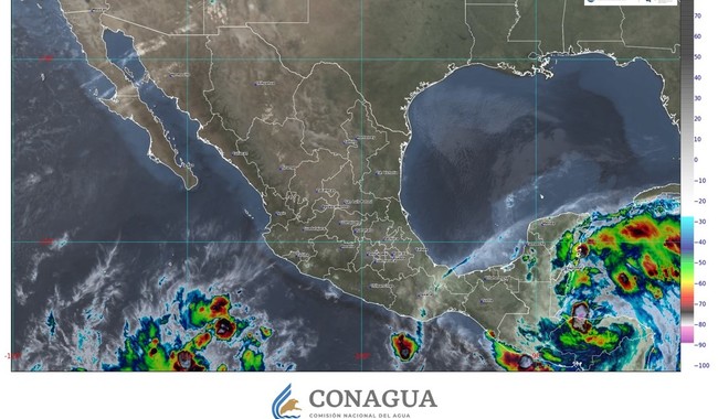 Tormenta tropical Sara y frente número 9 generarán lluvias en Campeche y Quintana Roo