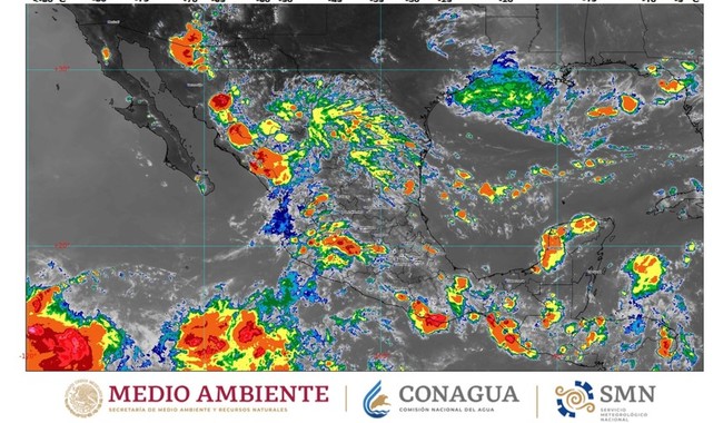 Se pronostican lluvias intensas en zonas de Jalisco, Nayarit, Sonora y Sinaloa