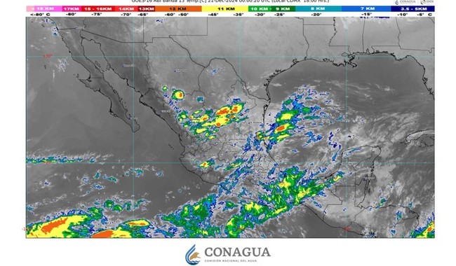 Prevén lluvias muy fuertes en Puebla, Tamaulipas, Veracruz, San Luis Potosí e Hidalgo