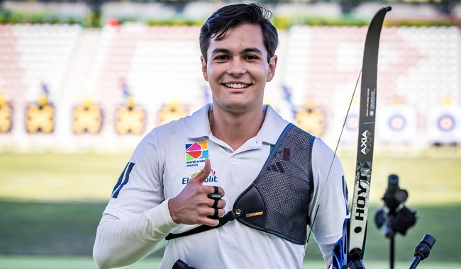 Clasifica Matías Grande a semifinales de Copa del Mundo de Tiro con Arco