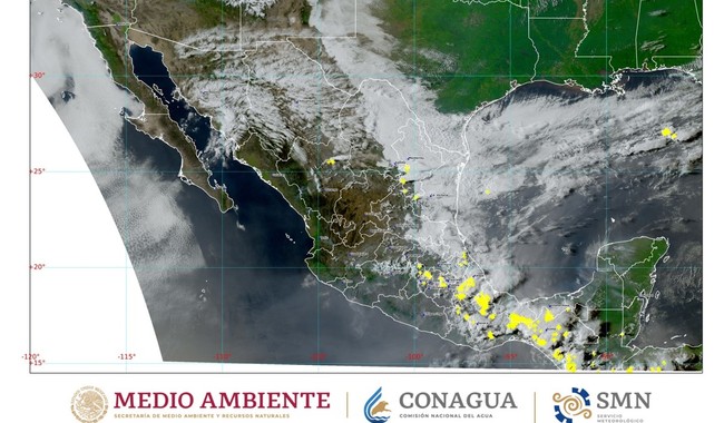 Se pronostican lluvias puntuales fuertes para esta noche