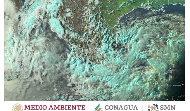 Se pronostican lluvias torrenciales para Puebla, Oaxaca y Veracruz