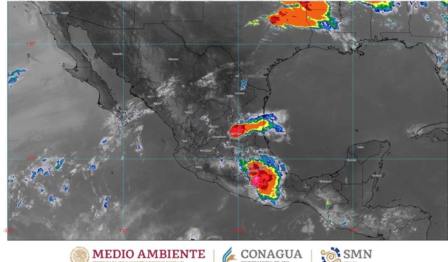 Lluvias muy fuertes en Puebla, estado de México, Hidalgo, Morelos y San Luis Potosí