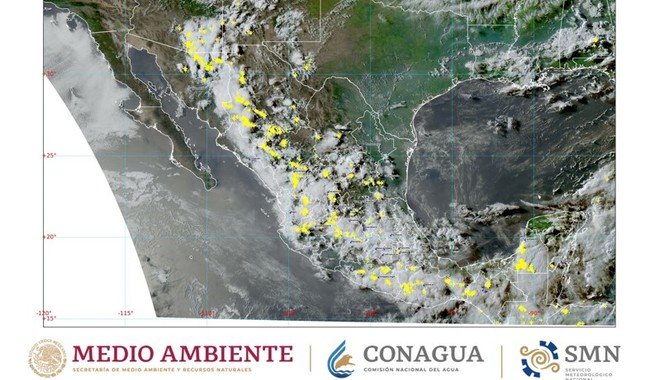 Se pronostican lluvias intensas en el occidente y sureste de México