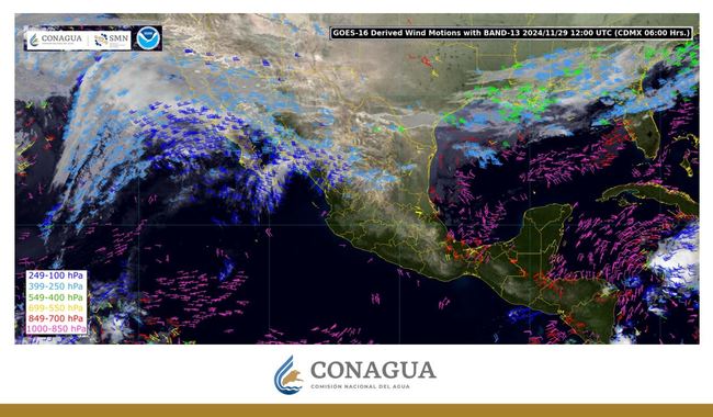 Se pronostican lluvias muy fuertes en regiones de Chiapas, Puebla y Veracruz