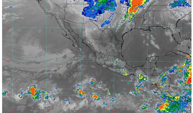 Este lunes en la noche habrá lluvias muy fuertes en Chiapas y Oaxaca