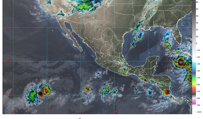 Se prevén lluvias muy fuertes en Puebla, Chiapas, Oaxaca, Tamaulipas y Veracruz