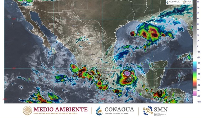 Se prevén lluvias de intensas a extraordinarias en ocho estados del país