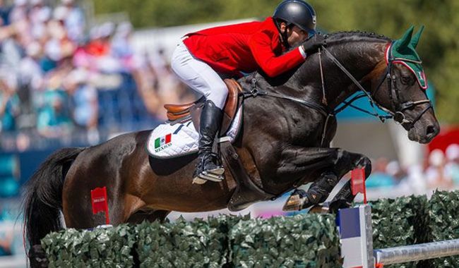 Andrés Azcárraga se despide de la final olímpica de salto ecuestre