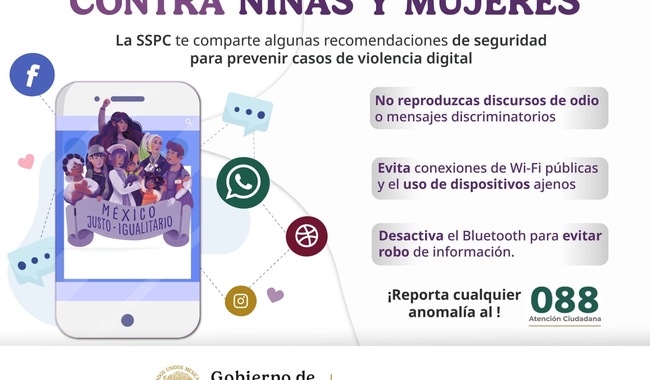 SSPC emite recomendaciones para prevenir violencia digital contra niñas y mujeres