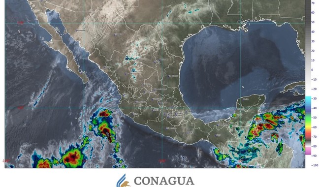 Habrá lluvias intensas en Campeche, Chiapas y Quintana Roo