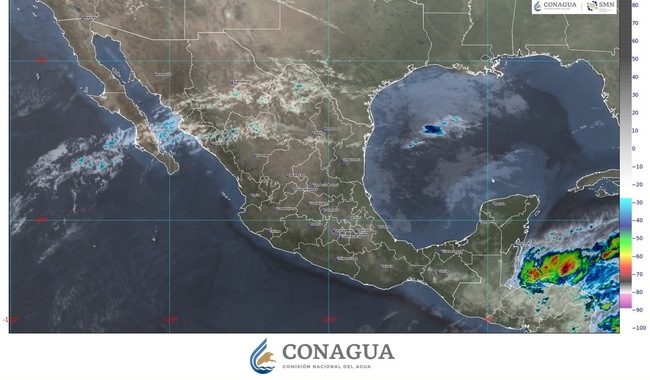 Se pronostican chubascos en el noreste, oriente y sureste de México