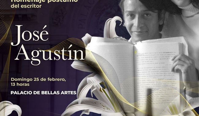 Secretaría de Cultura e Inbal rendirán homenaje a José Agustín en Bellas Artes