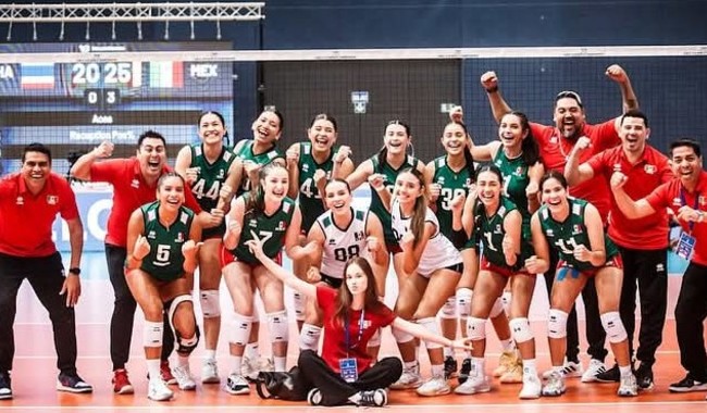 Debuta México con victoria en el Mundial Femenil Sub-19 de Voleibol de Sala