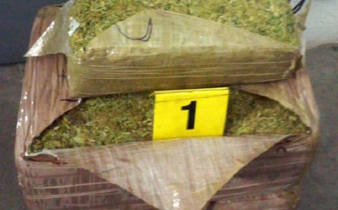 Bajan 73 kilos de marihuana antes de ser enviados por avión a Tamaulipas