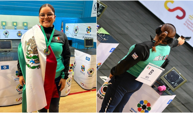 Andrea Ibarra conquista su primera medalla de Copa Mundial de tiro deportivo